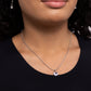 Pronged Premiere – White | Paparazzi Necklace