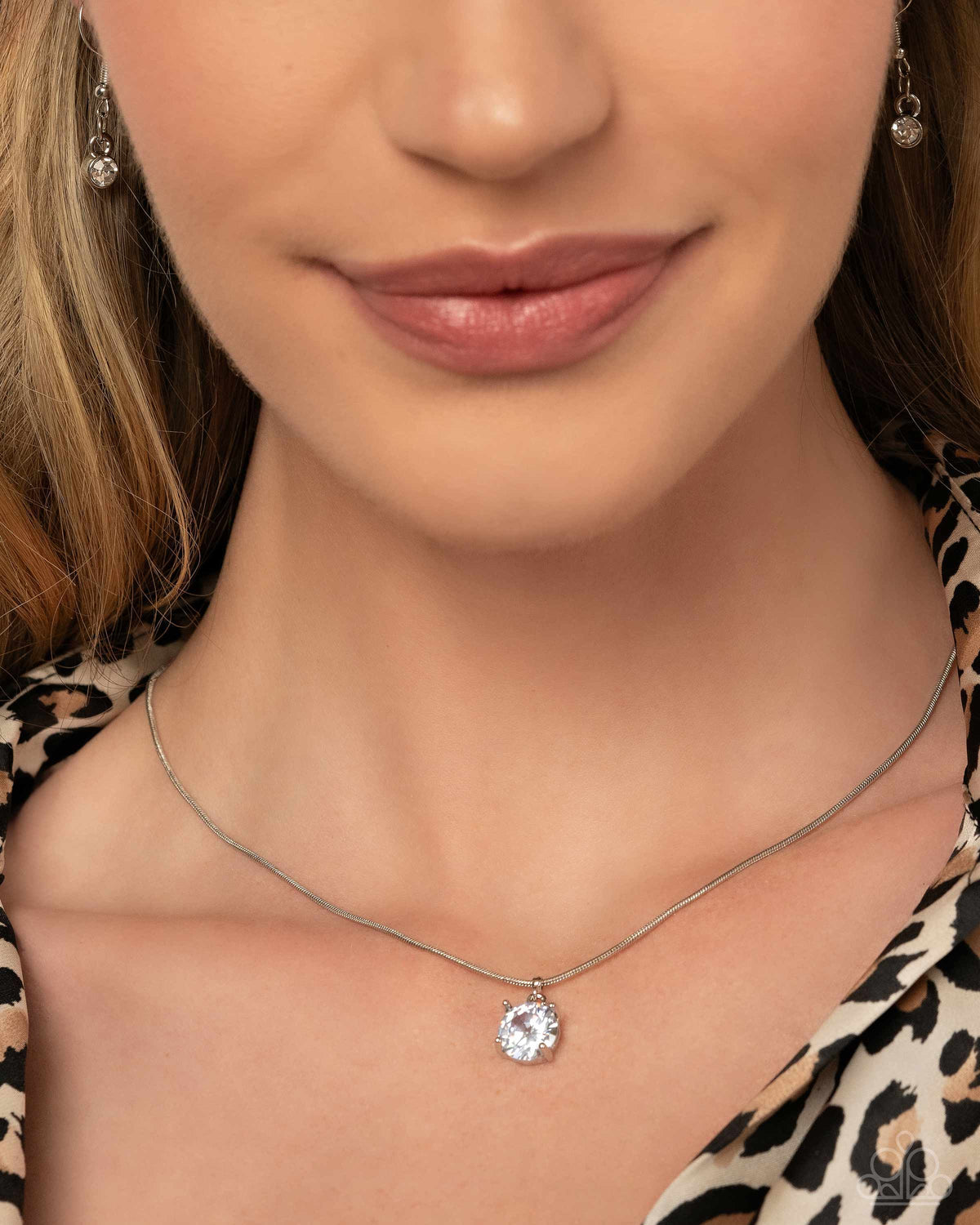 Pronged Premiere – White | Paparazzi Necklace