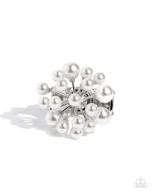 Bubbly Beau – White | Paparazzi Ring