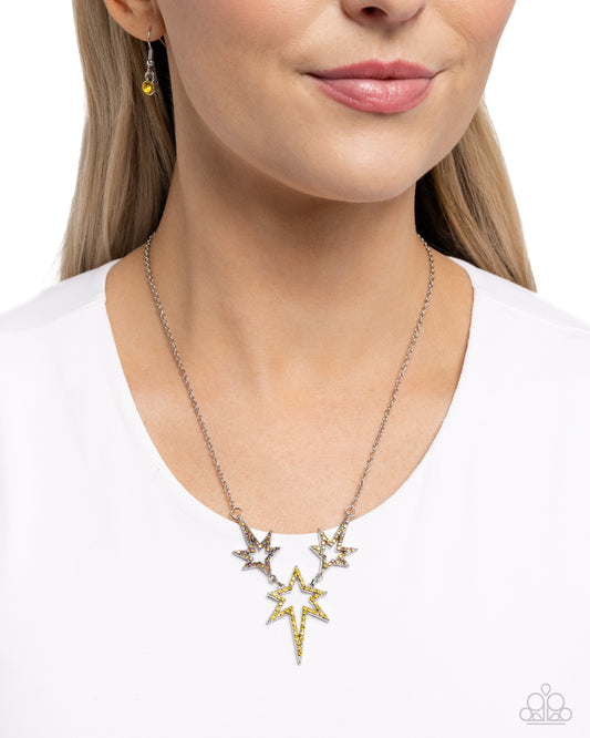 Explosive Exhibit – Yellow | Paparazzi Necklace