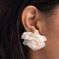 Tulle Twist – White | Paparazzi Earrings