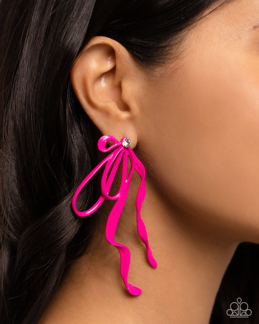 Trendy Tapestry – Pink | Paparazzi Earrings