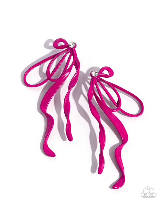 Trendy Tapestry – Pink | Paparazzi Earrings