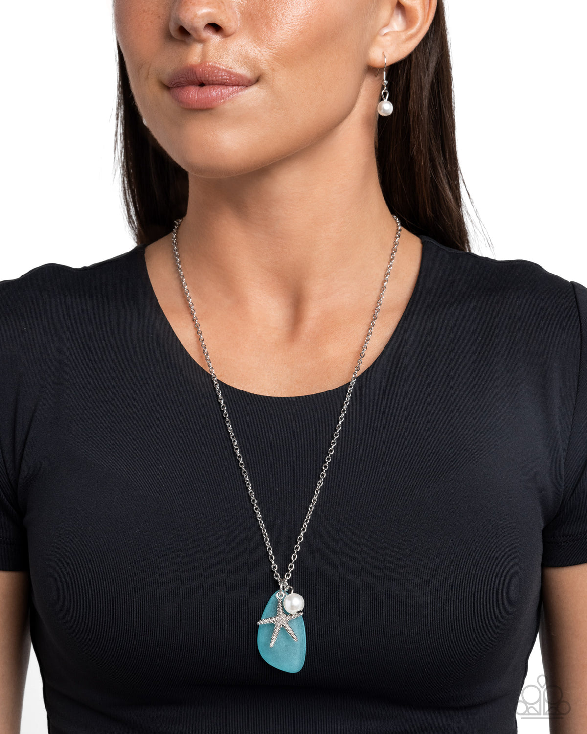 Sea Glass Stash – Blue | Paparazzi Necklace