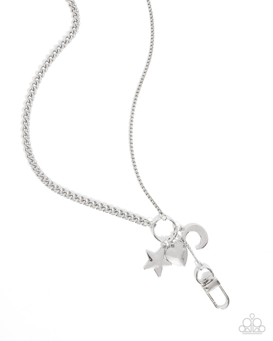 Lanyard Legacy – Silver | Paparazzi Necklace