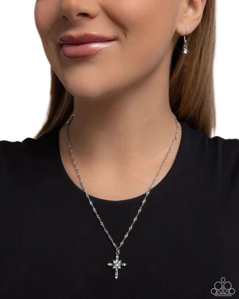 Graceful Glory – Silver | Paparazzi Necklace