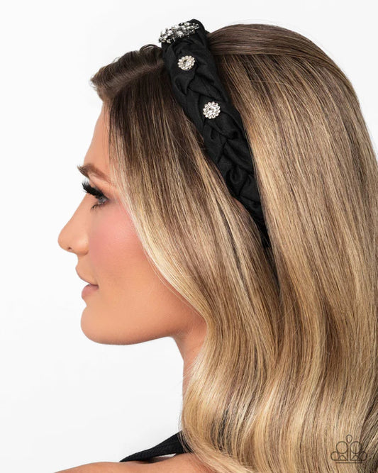 Adorable Accent Paparazzi Accessories Headband - Black