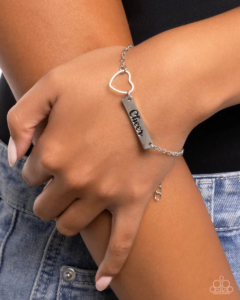 Cheer Craze – Silver | Paparazzi Bracelet