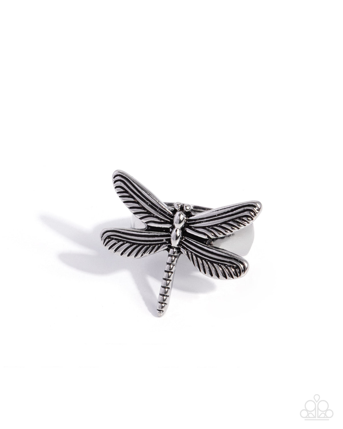 Descending Dragonfly - Silver Paparazzi Accessories