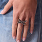 Descending Dragonfly - Silver Paparazzi Accessories