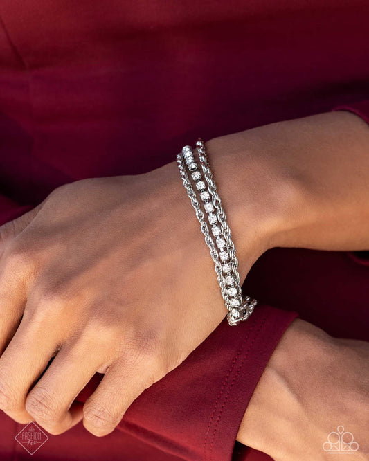 Excessive Empire – Silver | Paparazzi Bracelet