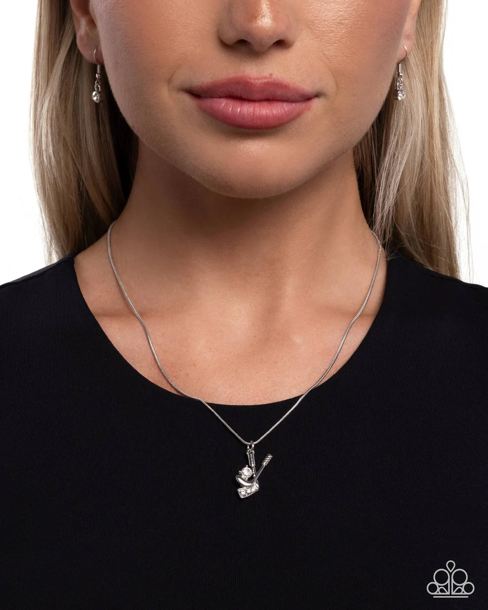 Hockey Game – Silver | Paparazzi Necklace