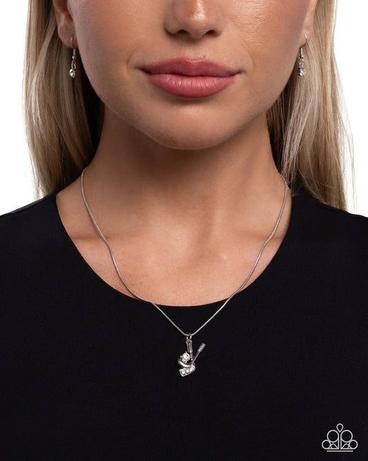 Hockey Game – Silver | Paparazzi Necklace