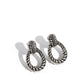 Roping Rodeo Clip On – Silver | Paparazzi Earrings