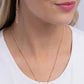 M - Initial Elegance – Rose Gold | Paparazzi Necklace