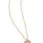 M - Initial Elegance – Rose Gold | Paparazzi Necklace