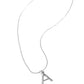 A - Letter of the Law – Silver | Paparazzi Necklace