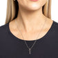 T - Letter of the Law – Silver | Paparazzi Necklace
