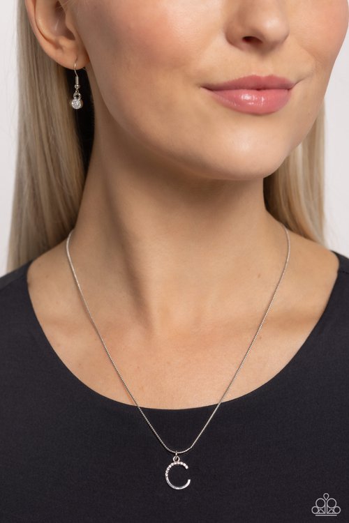 C - Seize the Initial – Silver | Paparazzi Necklace