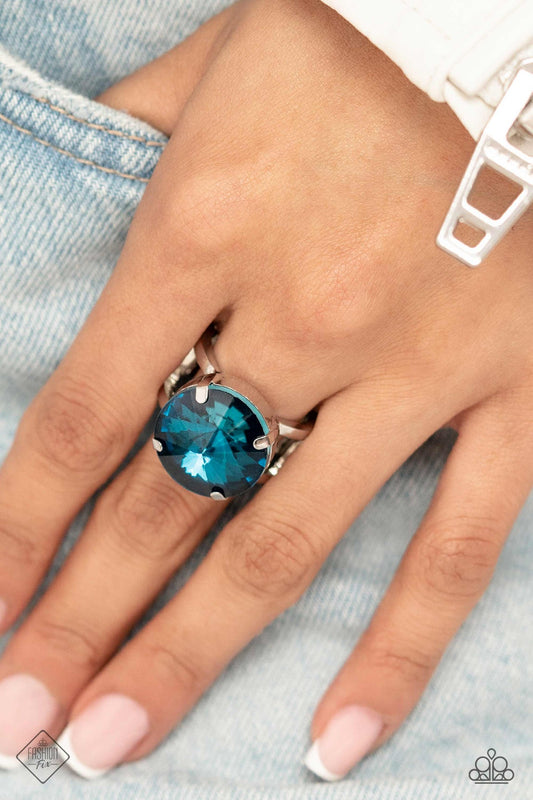 Pronged Powerhouse – Blue | Paparazzi Ring