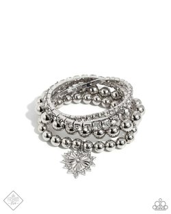 Excessive Elegance – Silver | Paparazzi Bracelet