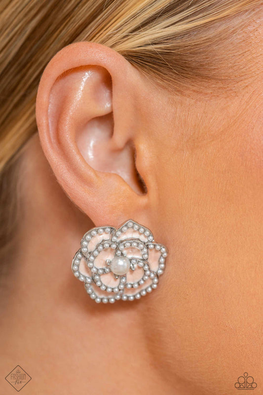 Suave Sensation – White | Paparazzi Earrings
