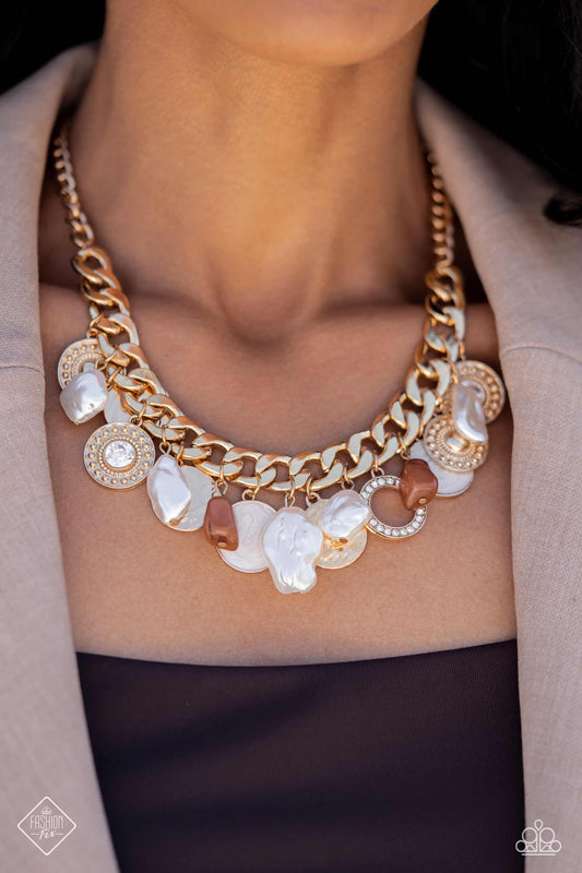 Now SEA Here – Gold | Paparazzi Necklace