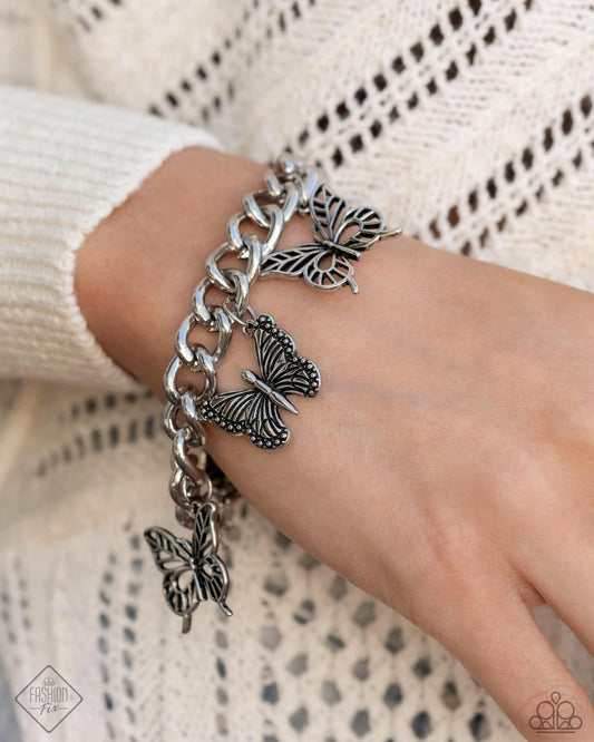 Aerial Ambience – Silver | Paparazzi Bracelet