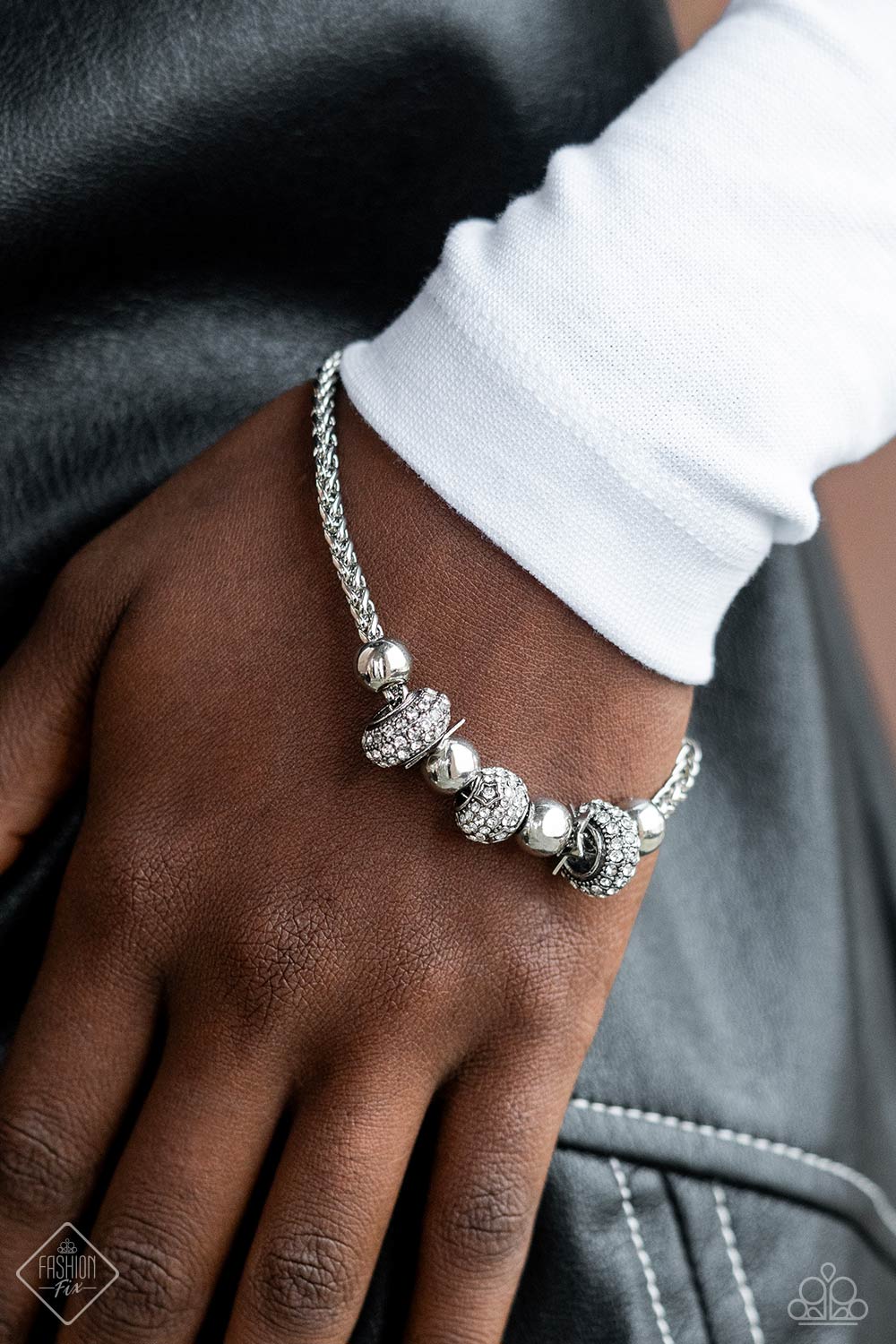 Draped Dedication – Silver | Paparazzi Bracelet