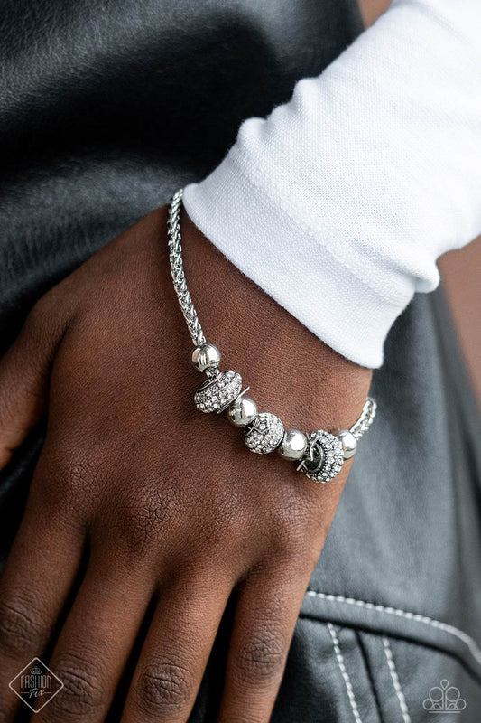Draped Dedication – Silver | Paparazzi Bracelet