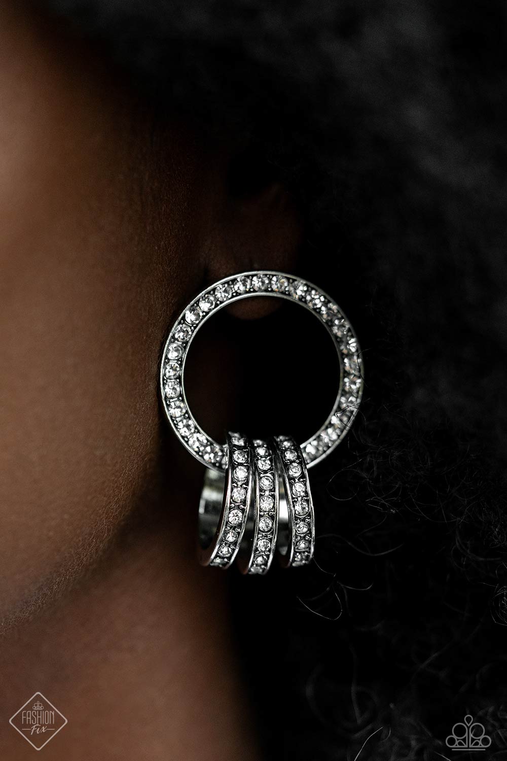 Adorned Allegiance – Silver | Paparazzi Earrings