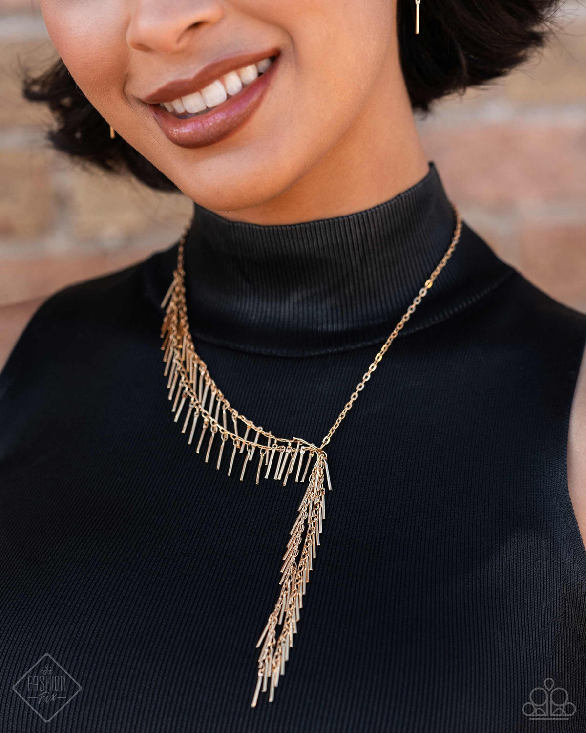 Linear Leap – Gold | Paparazzi Necklace