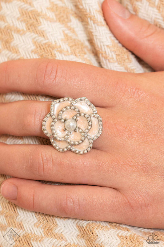 Debonair Delight – White | Paparazzi Ring
