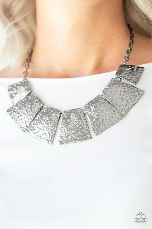 Here Comes The Huntress – Silver | Paparazzi Necklace