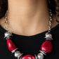 Vivid Vibes – Red | Paparazzi Necklace
