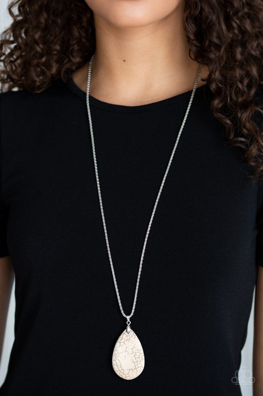 Sedona Sandstone – White | Paparazzi Necklace