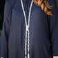 Scarfed for Attention – Silver | Paparazzi Necklace