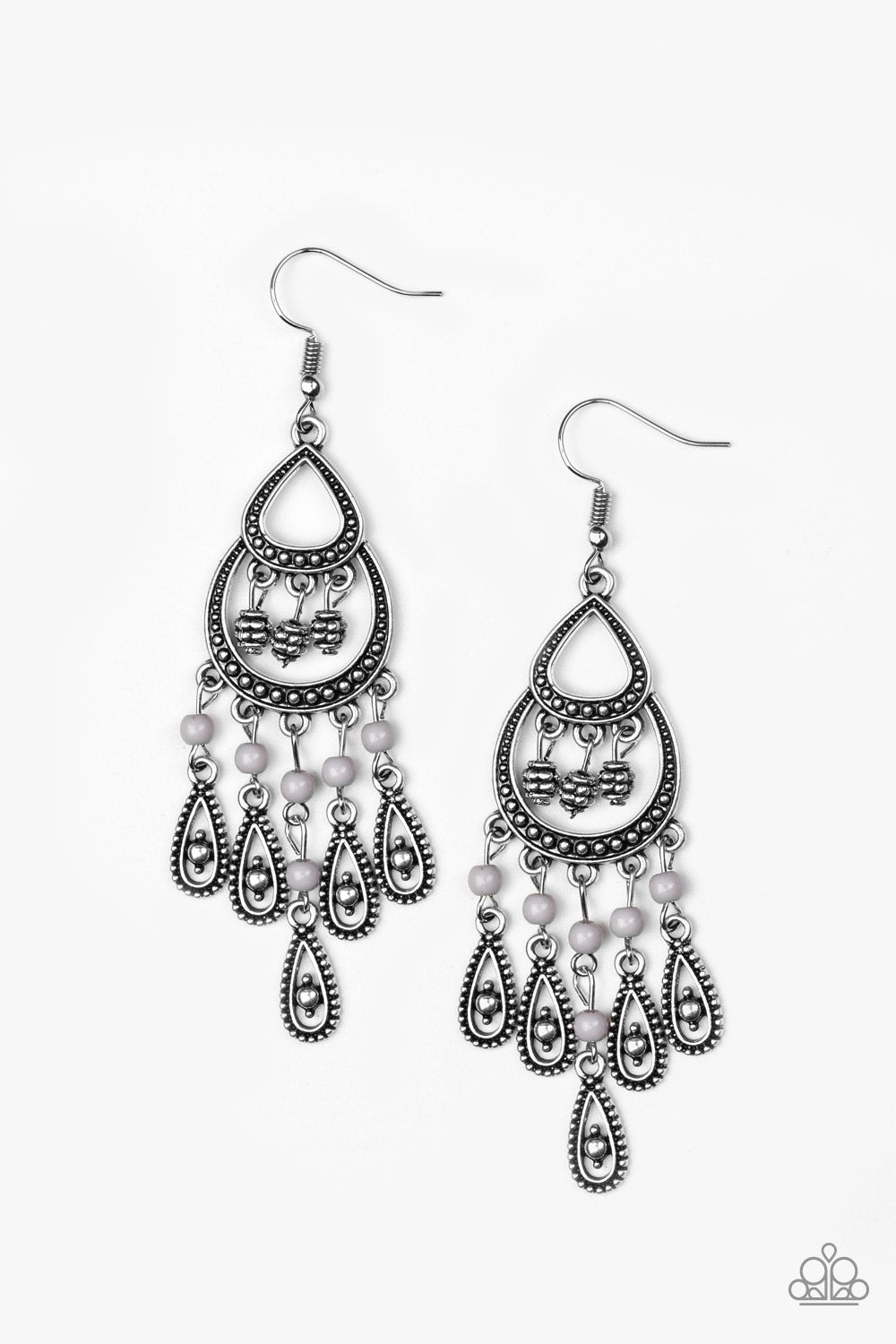 Eastern Excursion – Silver | Paparazzi Earrings