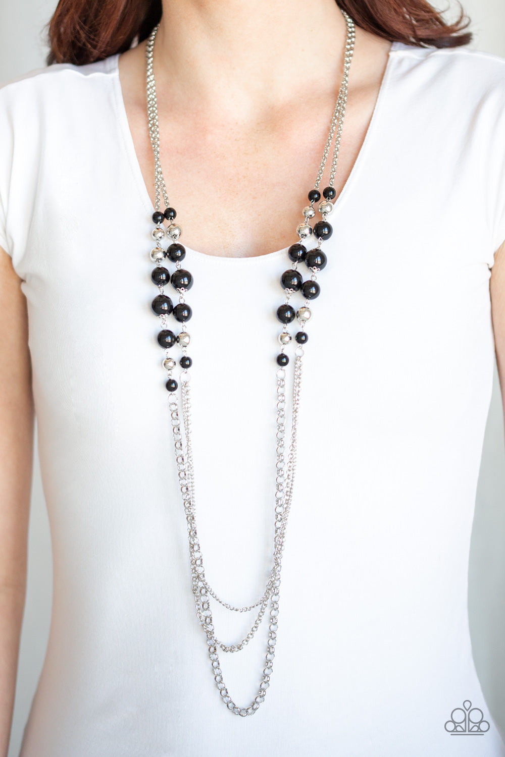 Charmingly Colorful – Black | Paparazzi Necklace