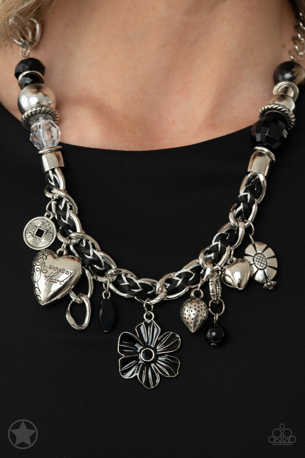 Charmed, I Am Sure Best Seller – Black | Paparazzi Necklace