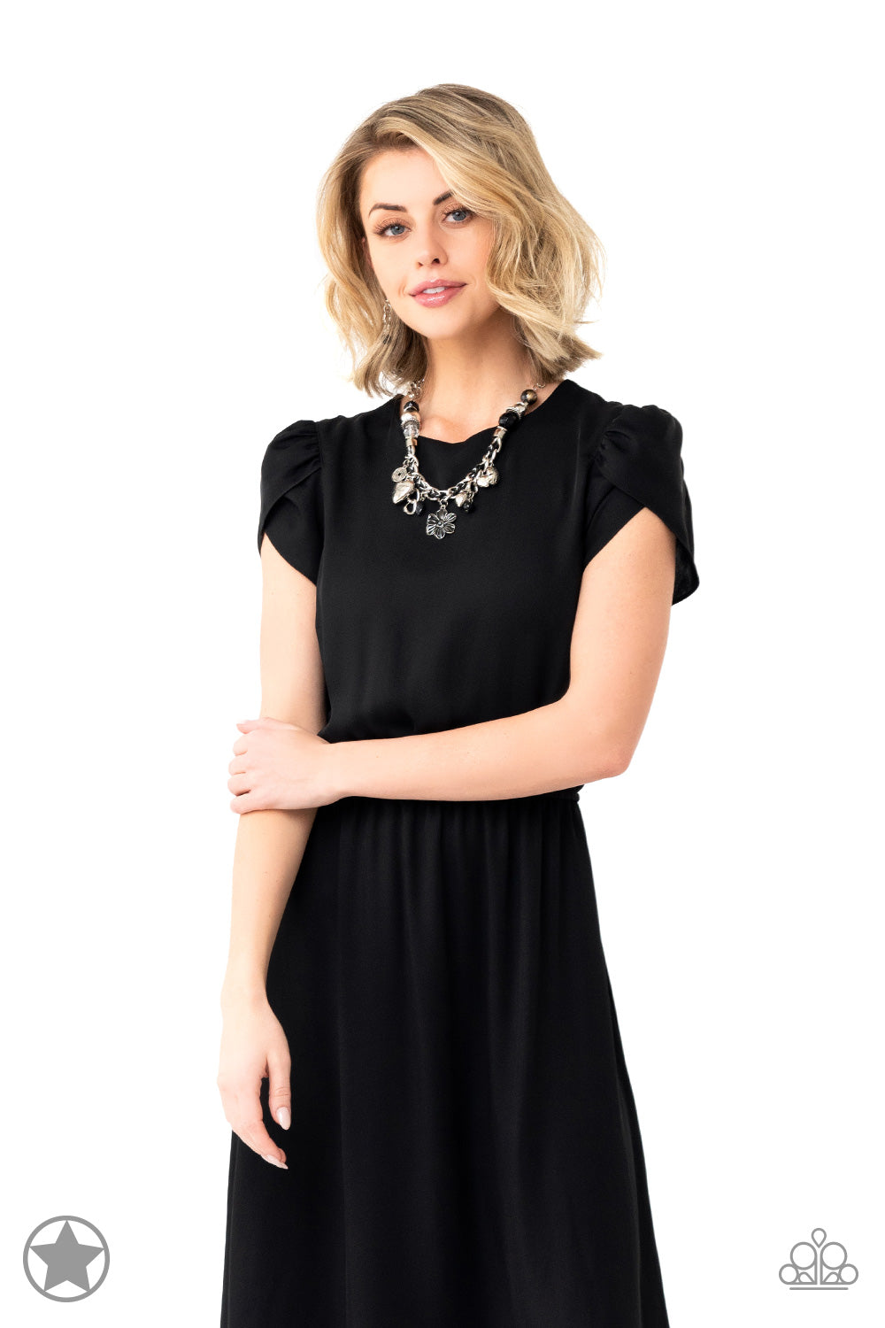 Charmed, I Am Sure Best Seller – Black | Paparazzi Necklace