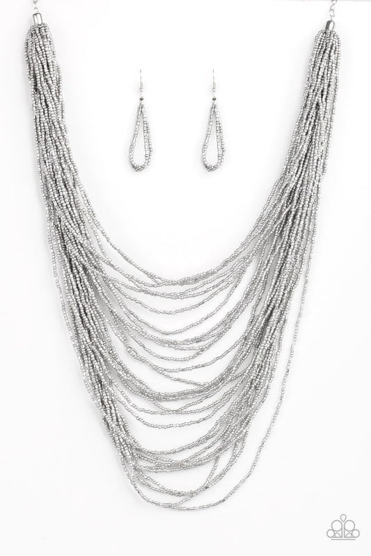 Dauntless Dazzle – Silver | Paparazzi Necklace