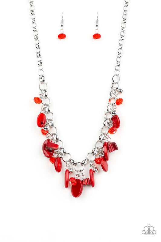 I want to Sea the World – Red | Paparazzi Necklace