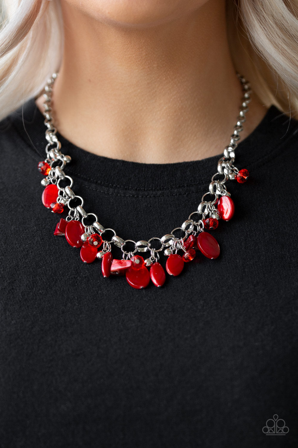 I want to Sea the World – Red | Paparazzi Necklace