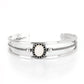 Borderline Borderland Paparazzi Accessories Cuff White