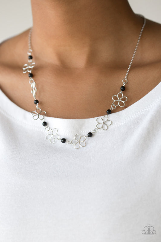 Always Abloom – Black | Paparazzi Necklace