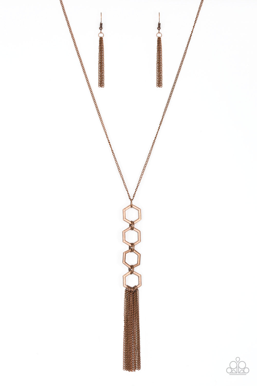 Ready, Set, GEO! – Copper | Paparazzi Necklace