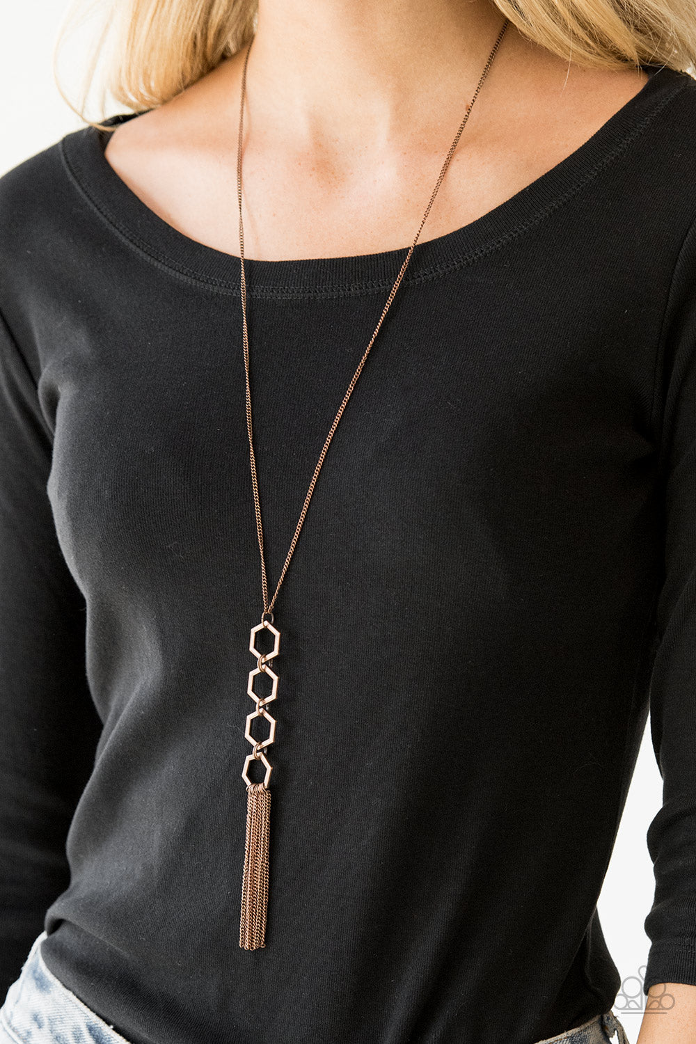Ready, Set, GEO! – Copper | Paparazzi Necklace