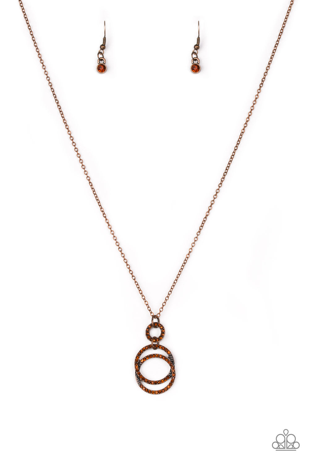 Timeless Trio – Copper | Paparazzi Necklace