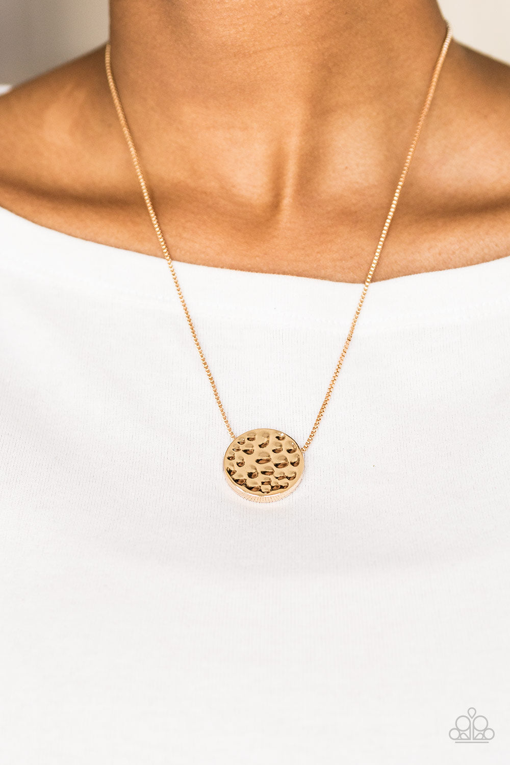 The BOLD Standard – Gold | Paparazzi Necklace